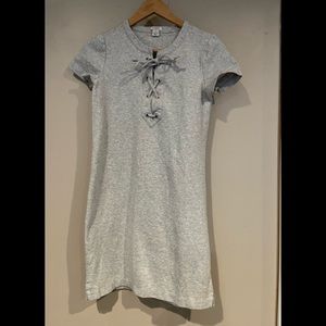 J. Crew Factory Lace-up Knit Dress EUC